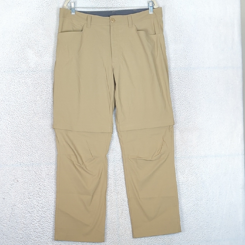 Eddie Bauer Men's Tan Outdoor Athletic Hiking Pants Size 36X30